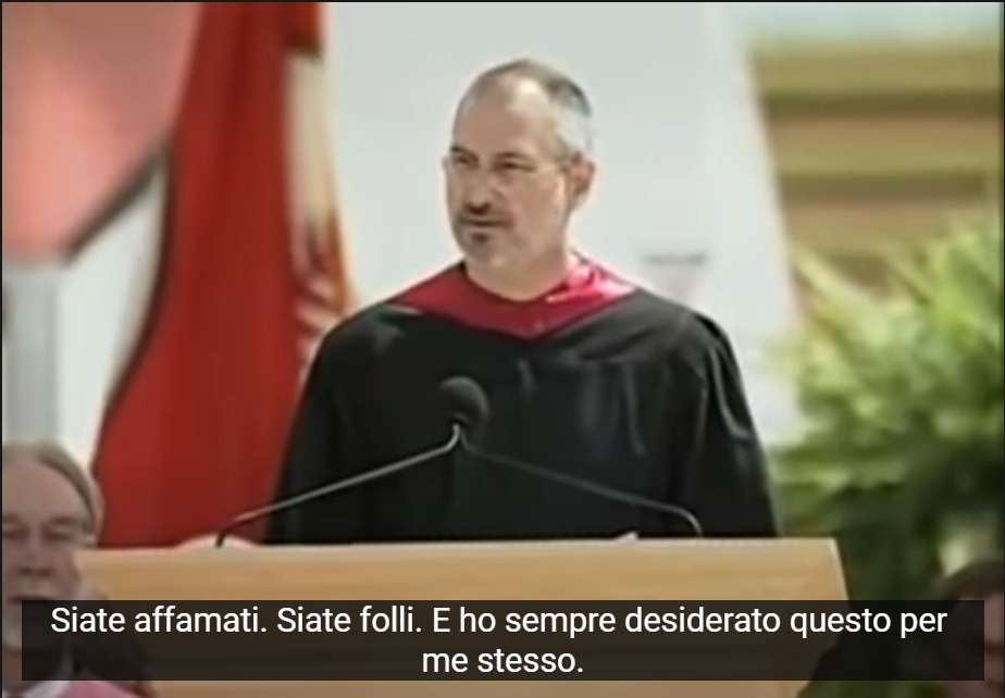 Steve Jobs al discorso per Stanford University